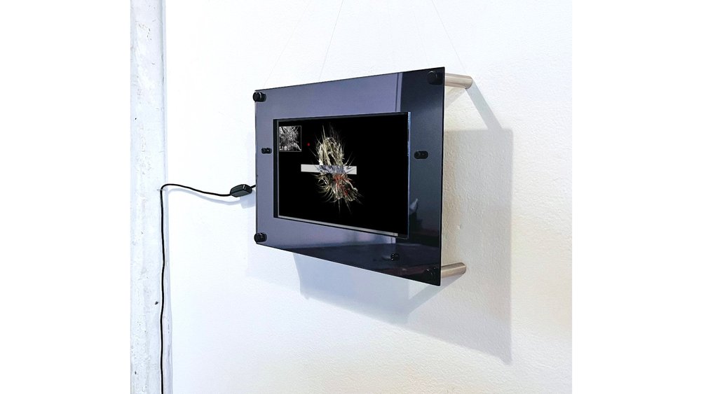 _NS Digital Frame displaying a work